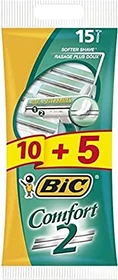 BIC Comfort2 Einwegrasierer, 15 Stück