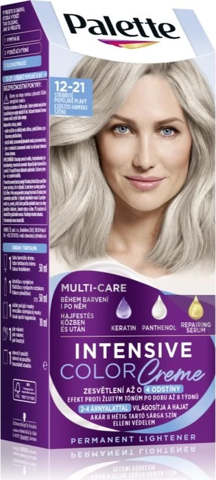 Schwarzkopf Palette Intensive Color Creme Haarfarbe 12-21 silver ash blonde, 110ml