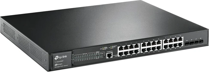 TP-Link SG3400 JetStream Rackmount Gigabit Managed Switch, 24x RJ-45, 4x SFP, 384W PoE+