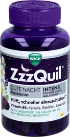 WICK ZzzQuil Gute Nacht Intens mit Melatonin Gummies, 60 Stück
