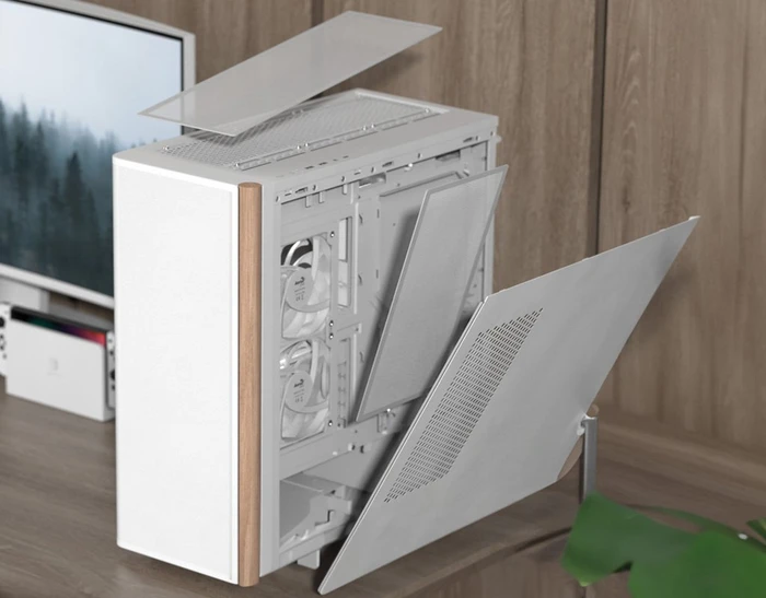 AeroCool D501A [V2] White, Glasfenster