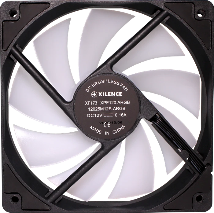 Xilence Performance A+ XF063 ARGB, schwarz, 120mm