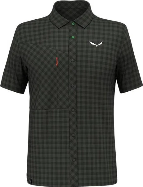 Salewa Puez Dry'Ton Hemd kurzarm dark olive (Herren)
