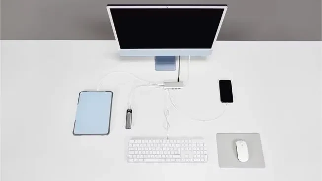 LMP Master Mouse weiß/silber, USB-C/Bluetooth