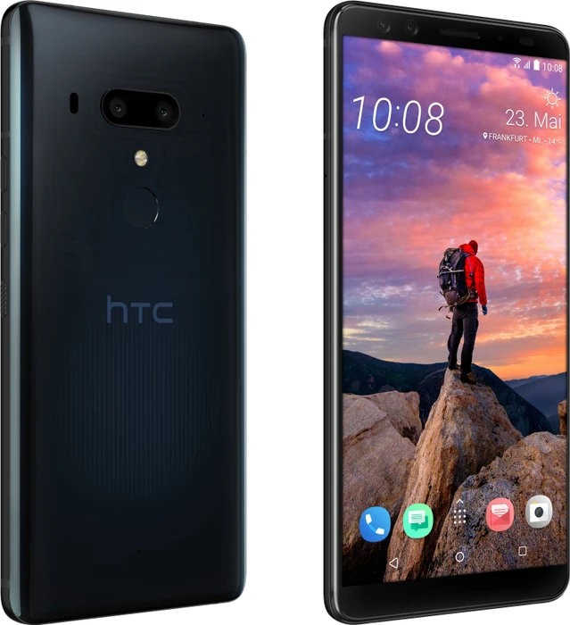 HTC U12+ Dual-SIM blau/transparent