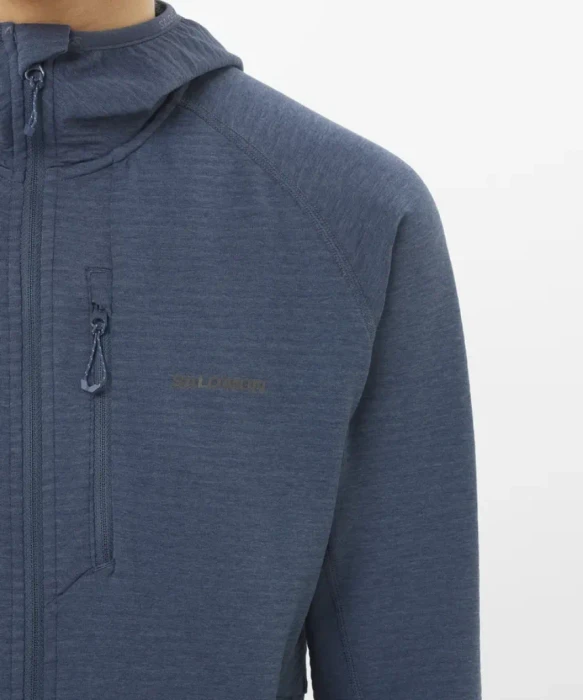 Salomon Essential Lightwarm Hooded Funktionsjacke blue nights (Damen)
