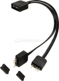 Akasa Addressable RGB LED Splitter Kabel, 2-fach, 12cm, schwarz