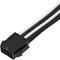 SilverStone PP07E Serie P07E-PCIBW, 6/8-Pin PCIe Verlängerungskabel, 300mm, sleeved schwarz/weiß Vorschaubild