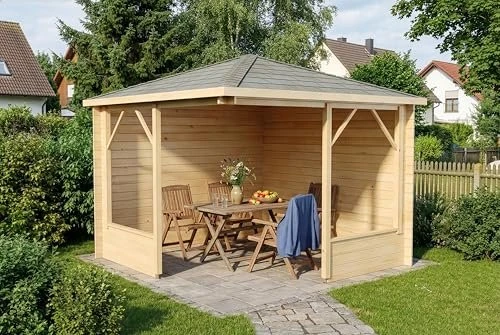 Alpholz Gartenhaus Maik-28 325x325cm natur