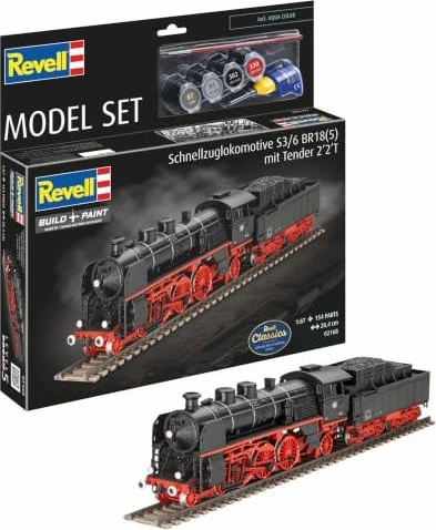 Revell Model Set Schnellzuglokomotive S3-6 BR18mit Tender