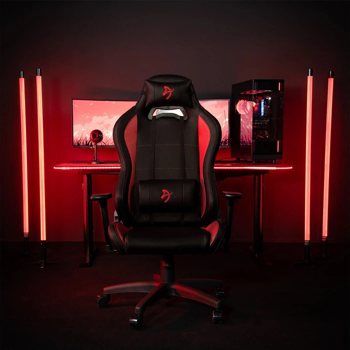 Arozzi Torretta SoftPU Gamingstuhl, black/red