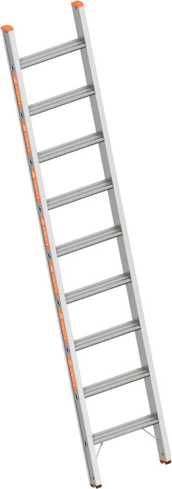 Layher Topic 1042 Alu Anlegeleiter, 9 Stufen
