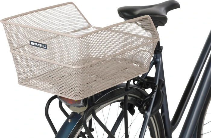 Basil Cento Fahrradkorb nude metallic