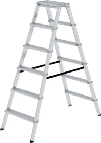 Günzburger Steigtechnik Alu 2-tlg. Stehleiter, 2x 6 Stufen
