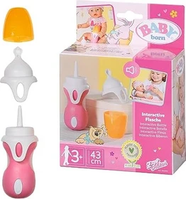 Zapf creation BABY born Zubehör - Interactive Flasche & Löffel 43cm