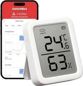 SwitchBot Meter Plus Hygrometer-Temperaturstation, digital