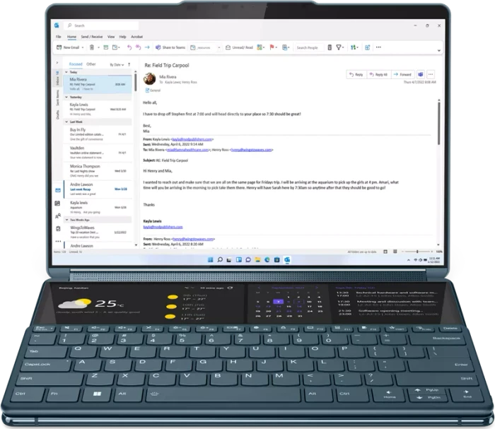 Lenovo Yoga Book 9 13IRU8, Core i7-1355U, 16GB RAM, 1TB SSD, DE
