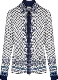 Dale of Norway Solfrid Strickjacke off white/electric storm/navy (Damen)