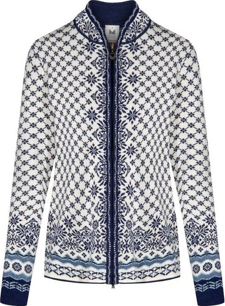 Dale of Norway Solfrid Strickjacke off white/electric storm/navy (Damen)