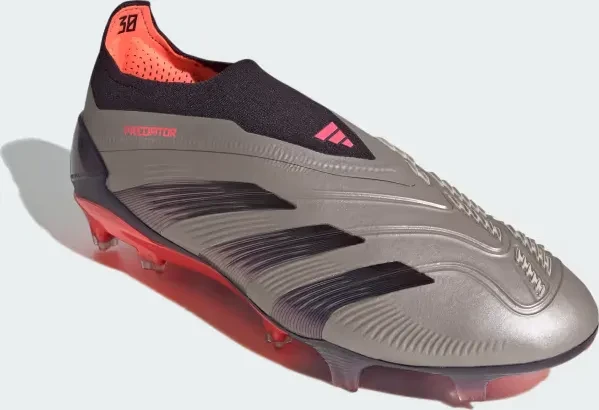 adidas Predator Elite Laceless FG platinum metallic/aurora black/carbon