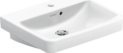 Duravit No.1 Handwaschbecken rechteckig 50x40cm, mit Hahnloch, mit Überlauf, weiß