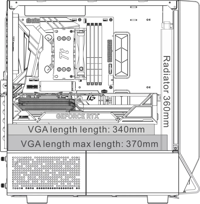 Thermaltake Ceres 300 TG ARGB Matcha Green, grün, Glasfenster