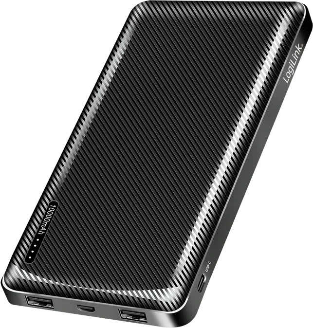 LogiLink Powerbank 10000mAh 2x USB-A schwarz