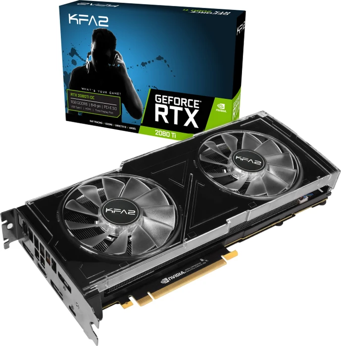 KFA2 GeForce RTX 2080 Ti OC, 11GB GDDR6, HDMI, USB-C, 3x DP