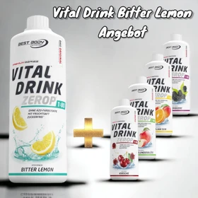 Best Body Nutrition Vital Drink Zerop Bitter Lemon 1l