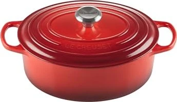 Le Creuset Signature Gusseisen Bräter oval 29cm 4.7l kirschrot