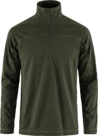 Fjällräven Abisko Lite Fleece Half Zip Funktionsshirt langarm deep forest (Herren)