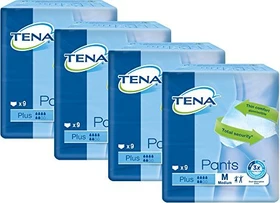 Tena Pants Plus Schutzhose Größe M, 36 Stück (4x 9 Stück)