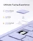 Inateck Superleicht Tastatur Hülle für iPad Air 6 11"/iPad Air 5/iPad 10/iPad Pro 11", violett, UK Vorschaubild