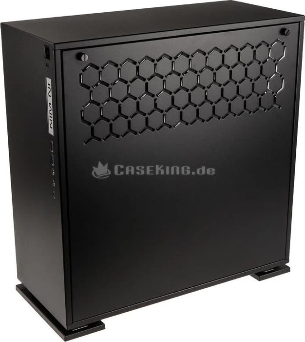 In Win 303C, schwarz, Glasfenster