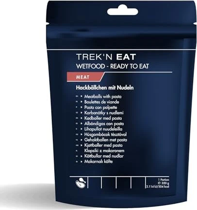 Trek'n Eat Ready to Eat Hackbällchen mit Nudeln 504kcal
