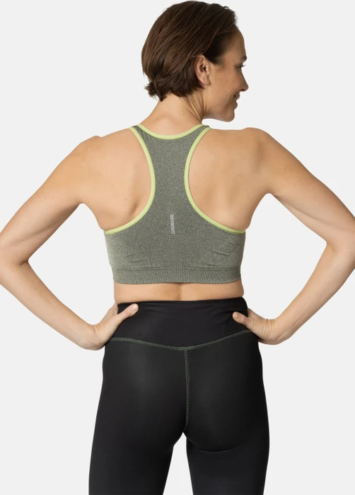 Odlo Seamless Medium Ceramicool Sport-BH sharp green melange (Damen)