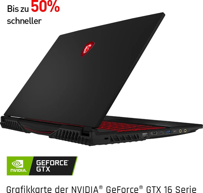 MSI GL65 9SD-226, Core i7-9750H, 16GB RAM, 512GB SSD, GeForce GTX 1660 Ti, DE