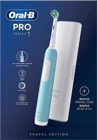 Oral-B PRO Series 1 CrossAction caribbean blue + Etui