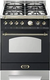 Lofra DOLCEVITA 60 RNM66MFT/Ci Elektroherd mit Gas-Kochfeld messing finish
