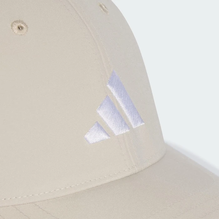 adidas New Logo Embroidered Baseball Kappe beige/weiß
