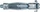 fischer HM 5x37 S Hohlraum-Metalldübel Schrauben/Dübel-Sortiment, 50 Stück (519772)