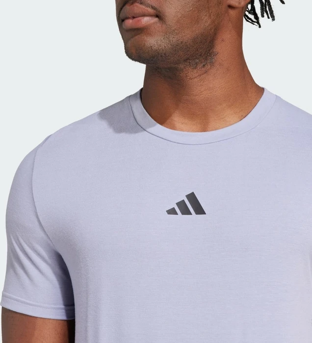 adidas Designed For Training Workout Funktionsshirt kurzarm silver violet (Herren)