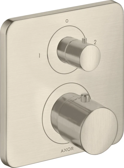 Hansgrohe Axor Citterio M Thermostat mit Ab- und Umstellventil brushed nickel