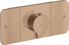Hansgrohe Axor One Thermostat mit 2 Ventilen brushed red gold