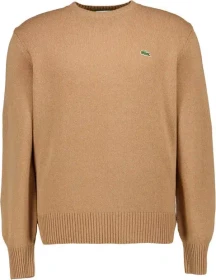 Lacoste Tuchwolle mit Rundhalsausschnitt Pullover camel (Herren)