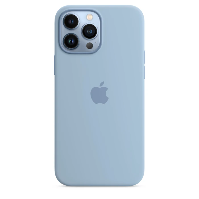 Apple Silikon Case mit MagSafe für iPhone 13 Pro Max dunstblau