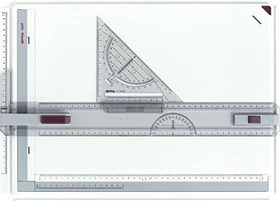 rOtring rapid Zeichenplatte A3, weiß, Schnellzeichendreieck