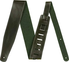 Fender Broken-In Leather Strap 2.5" Green