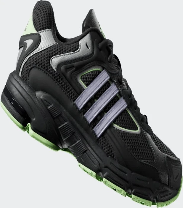 adidas Response CL core black/green spark/matte silver (Damen)