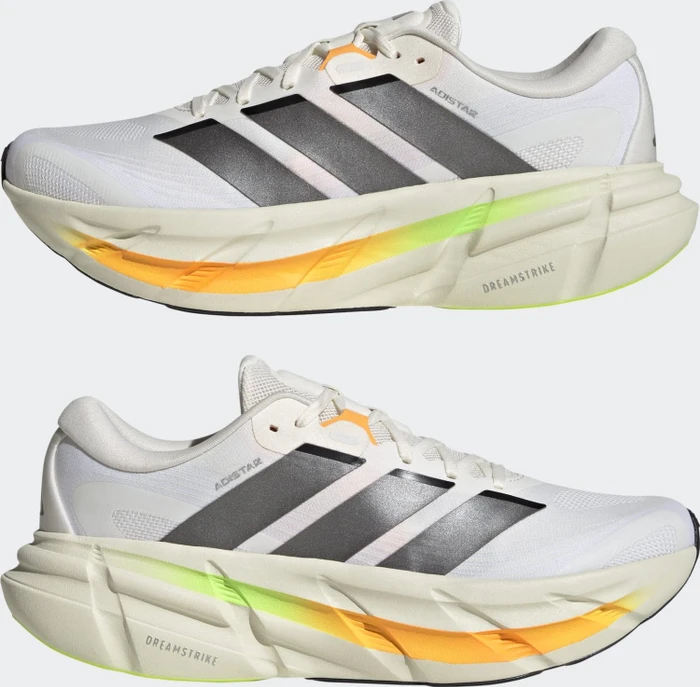 adidas Adistar 5 cloud white/iron metallic/lucid tangerine (Herren)